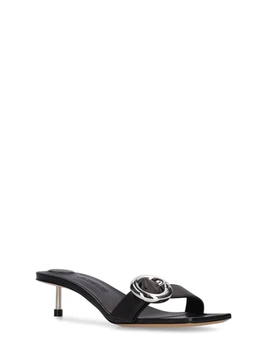 Jacquemus   35mm Regalo leather mule sandals 