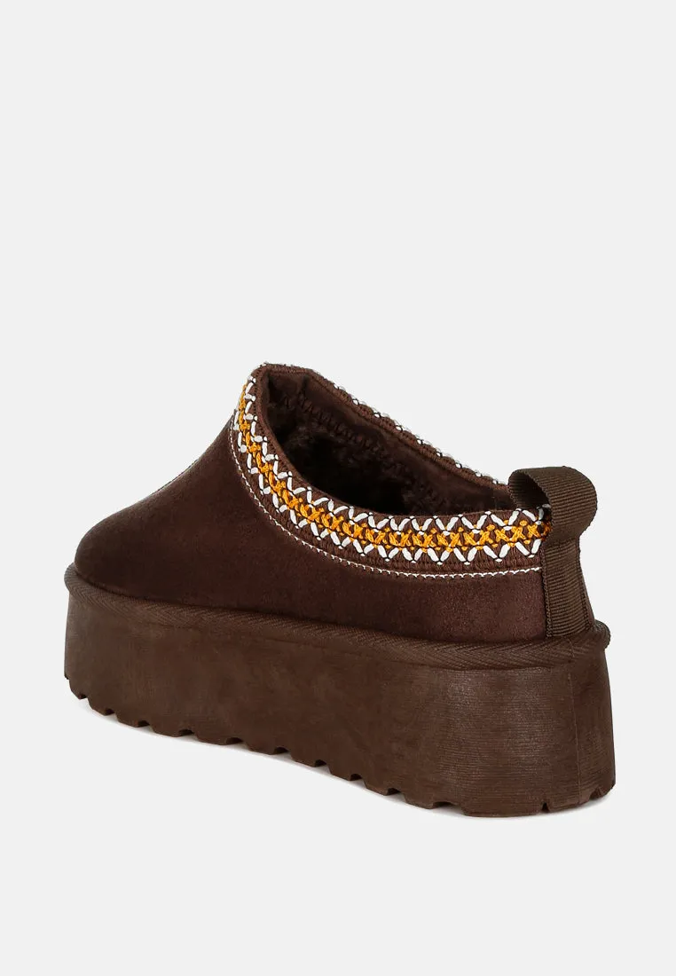 Jesters Embroidered Platform Classic Slip-On