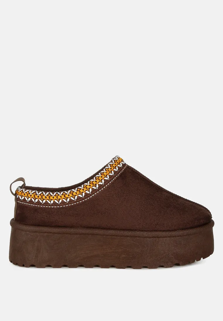 Jesters Embroidered Platform Classic Slip-On