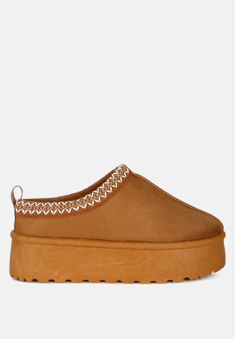 Jesters Embroidered Platform Classic Slip-On