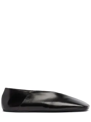 Jil Sander   10mm Folded leather ballerinas 