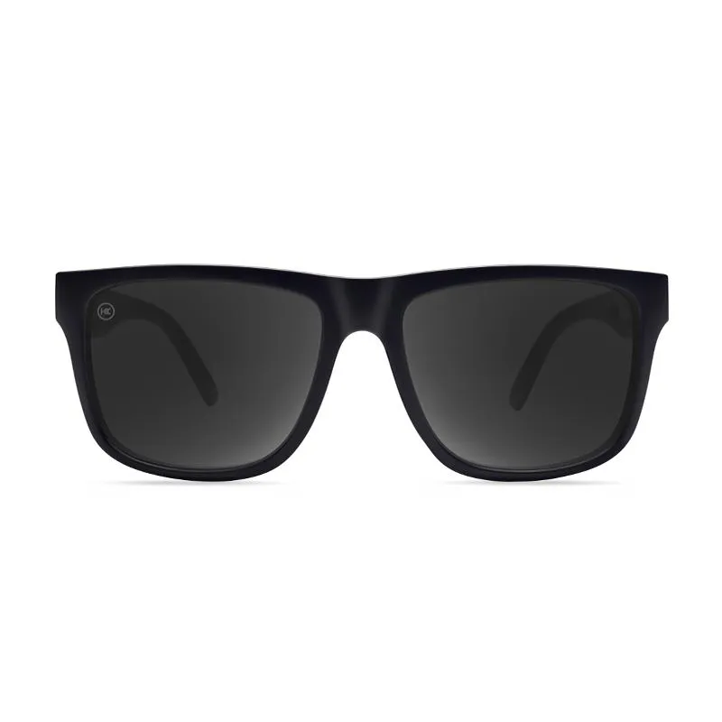 Knockaround Torrey Pines Sport Sunglasses - Black on Black/Smoke