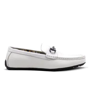 LA MILANO,MOC TOE-SLIP ON-DRV-SHOES-A121378-WHITE