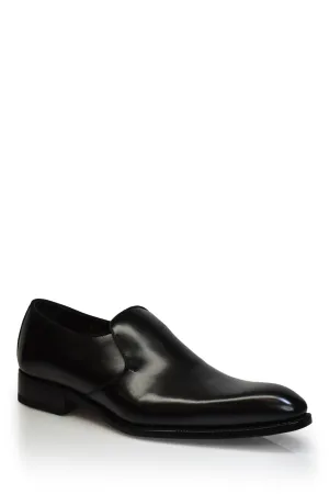 Leather Puccini Formal Slip-On Shoe in Black