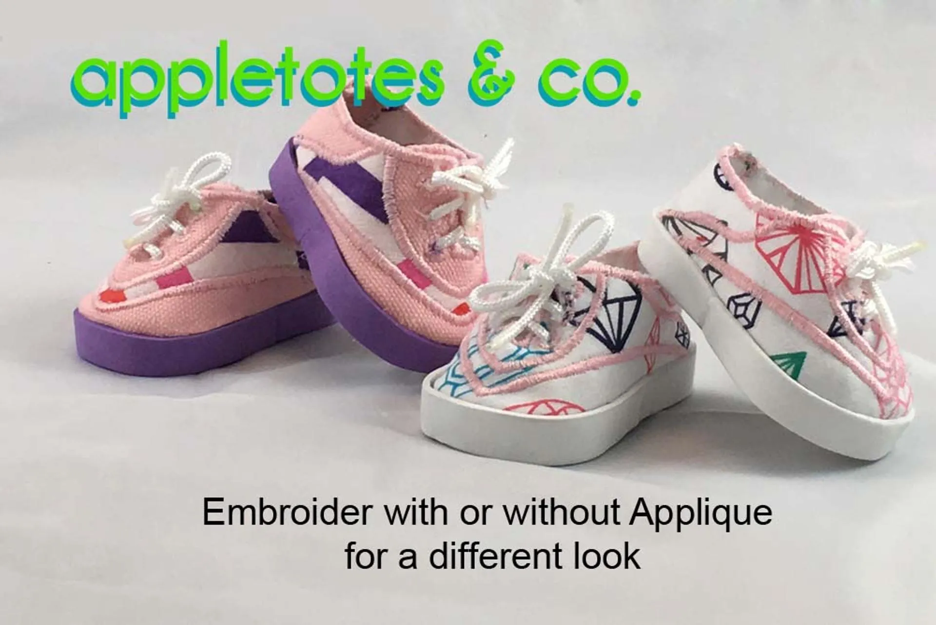 Lee Sneakers ITH Embroidery Patterns for 18 Inch Dolls