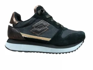 Lotto Leggenda scarpa sneakers da donna Wedge Bronze 217129 8NC nero-rame