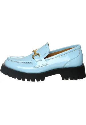 Luxe Glide Gold-Bit Loafers Josephine - Blue