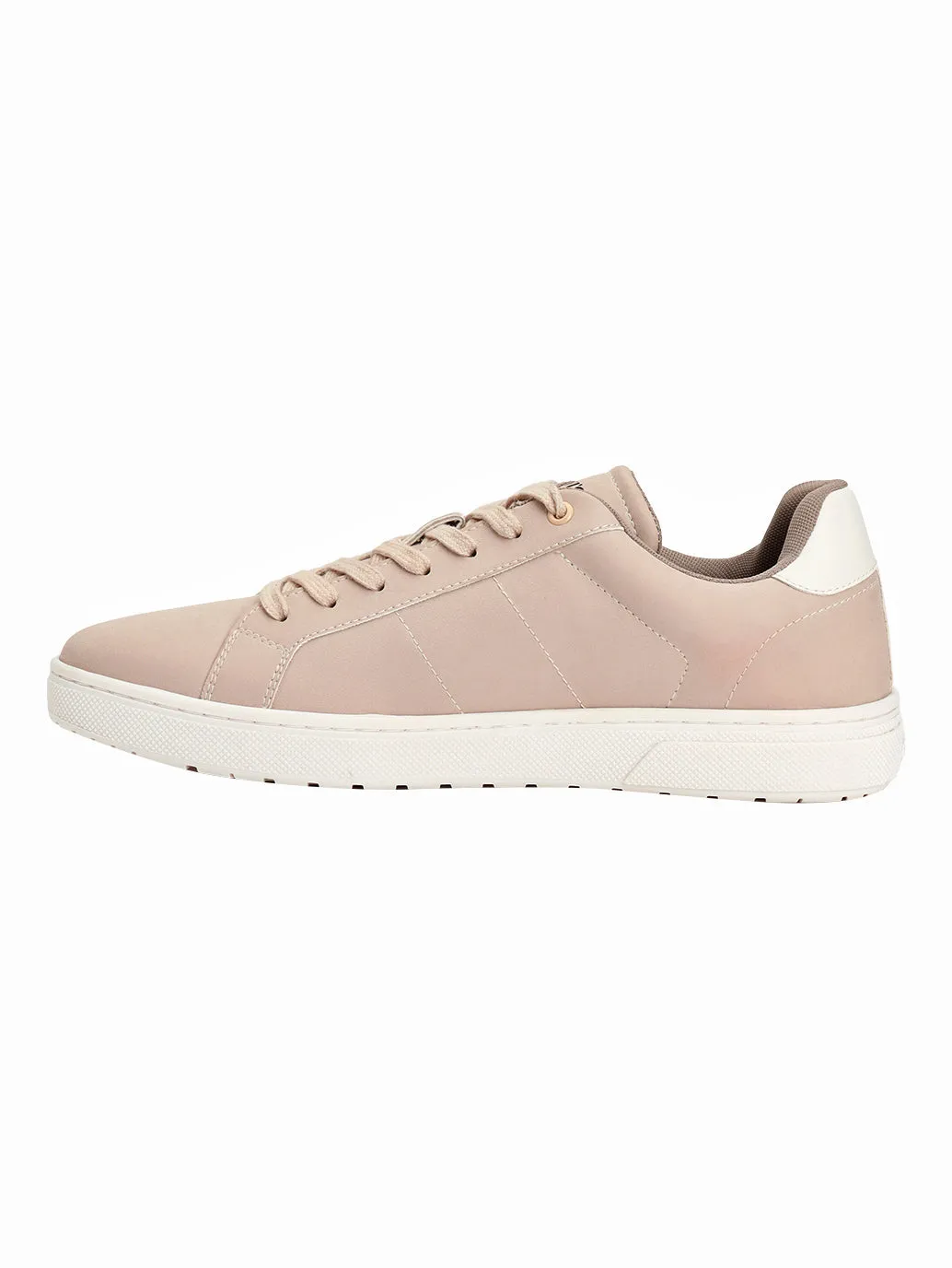 Men's Beige Colorblock Sneakers