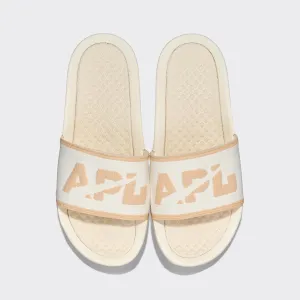 Men's Big Logo TechLoom Slide Ivory / Warm Silk