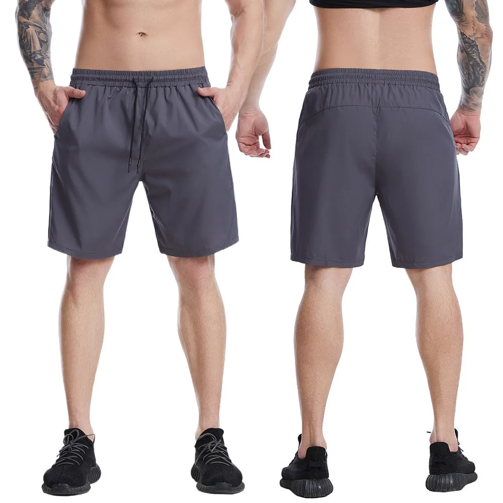 MEN'S BREATHABLE DRAWSTRING POCKET FITNESS PANTS