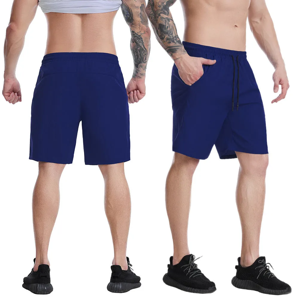 MEN'S BREATHABLE DRAWSTRING POCKET FITNESS PANTS