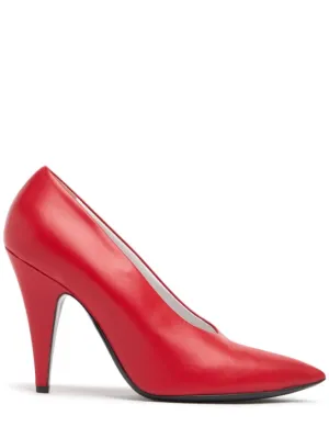 Moschino   100mm Leather pumps 