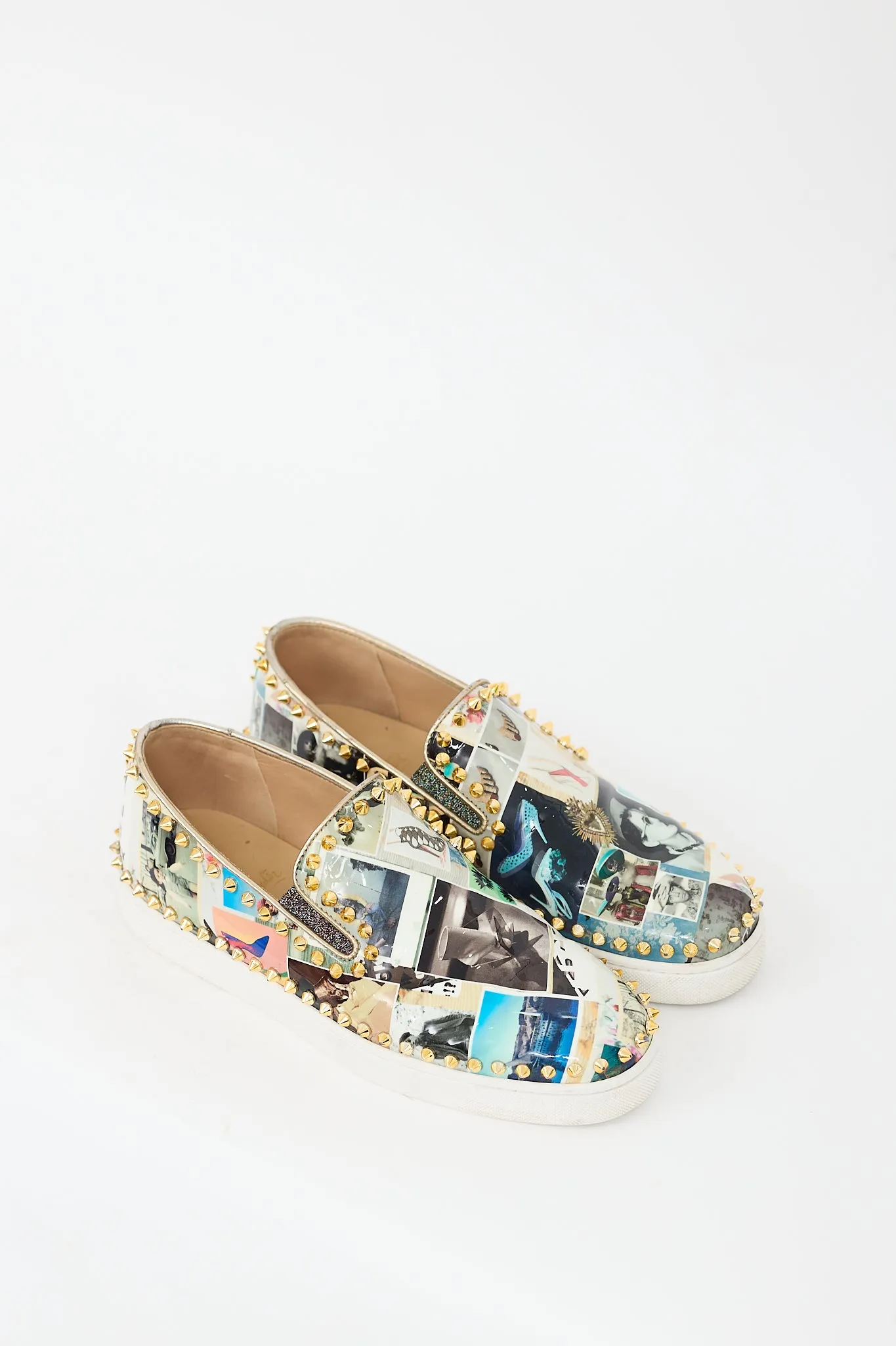 Multicolour Patent Pik Boat Sneaker