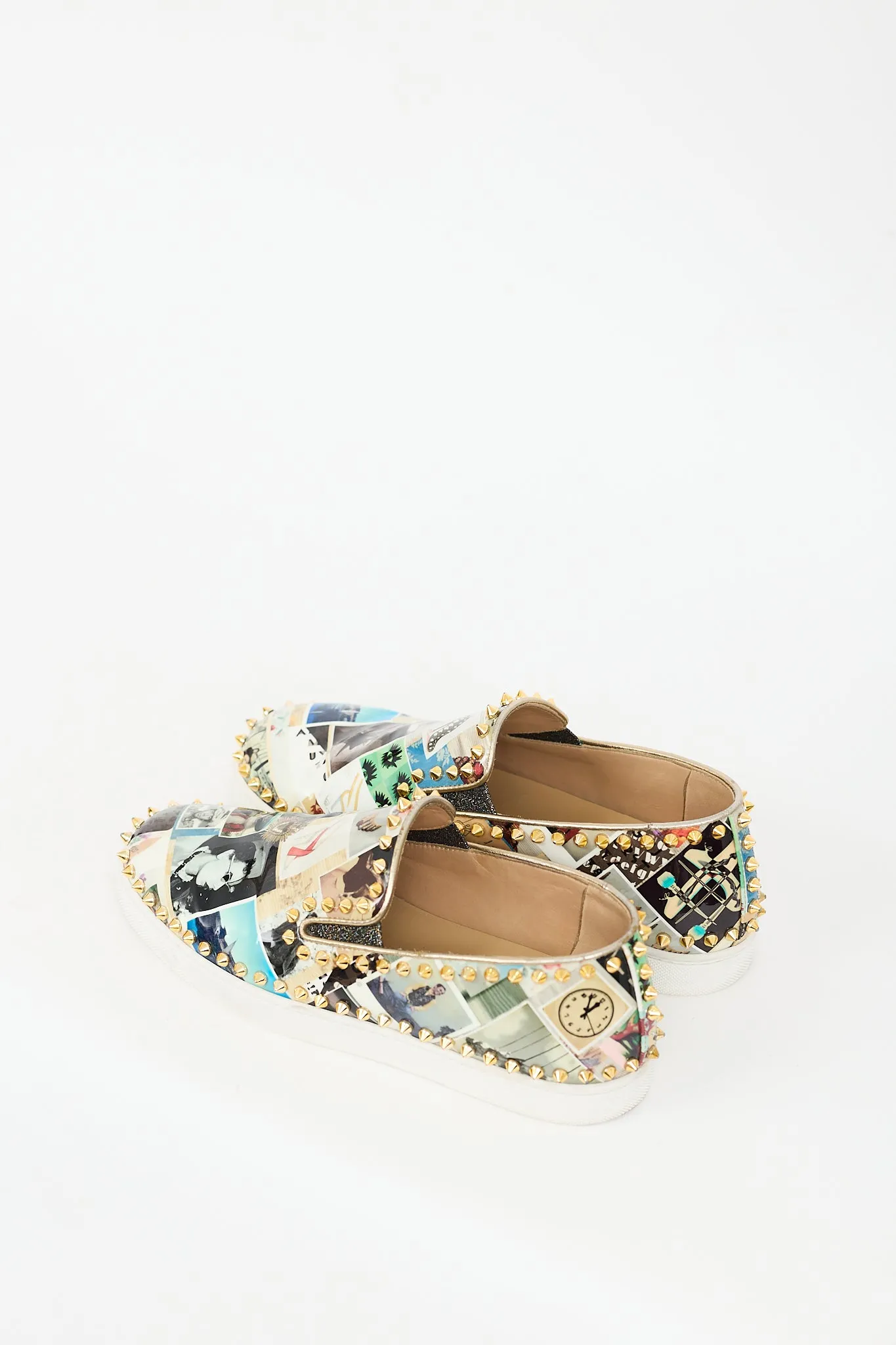 Multicolour Patent Pik Boat Sneaker