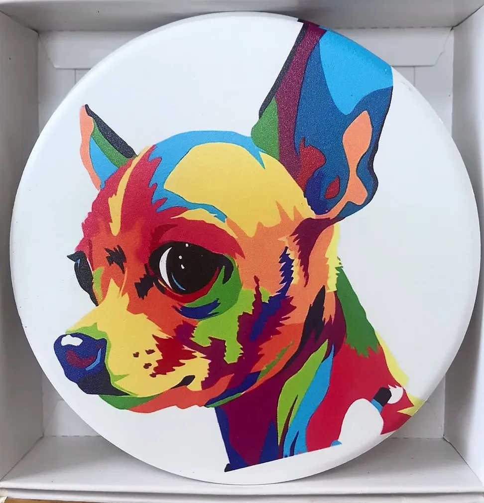 Multicoloured Animal Ceramic Coasters (11 Designs)