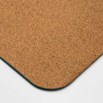 Natural Cork TPE Yoga Mat 5mm Green - All in Motion