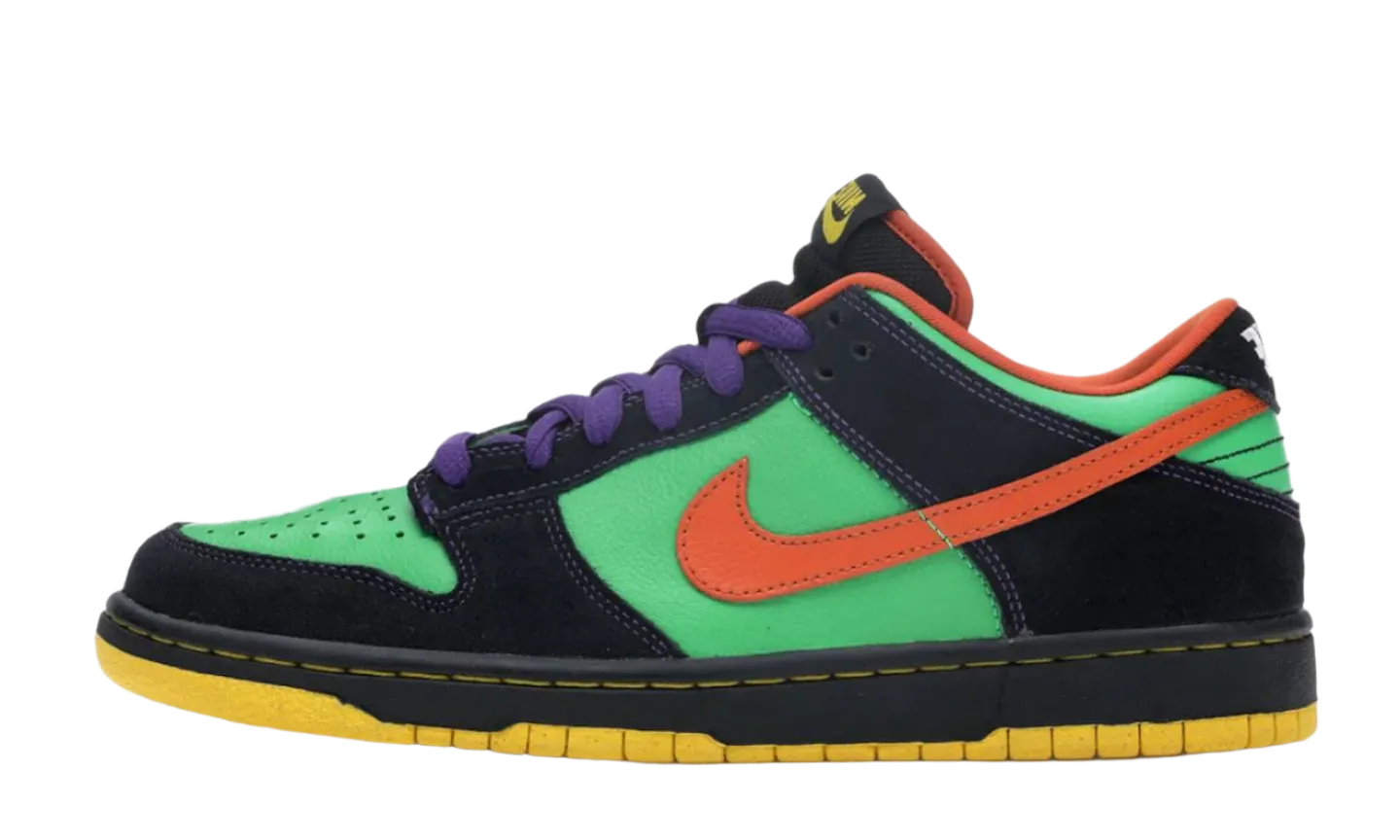 Nike SB Dunk Low Green Spark Hoop Orange