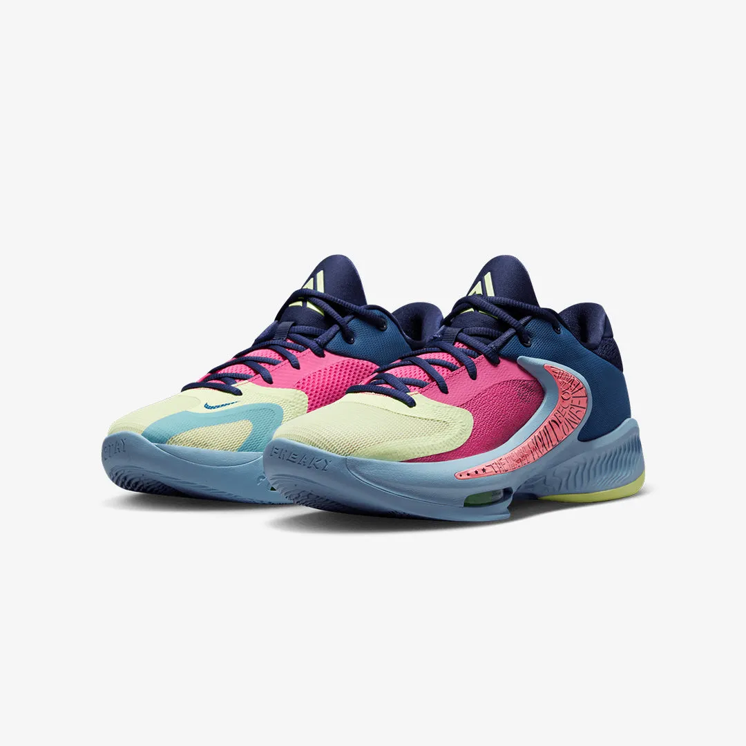 Nike | ZOOM FREAK 4  { DK MARINA BLUE/BARELY VOLT-PINK GAZE