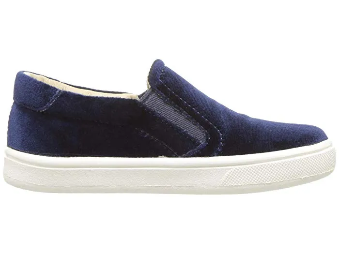 Old Soles Girl's Velvey Hoff Velvet Slip On, Midnight