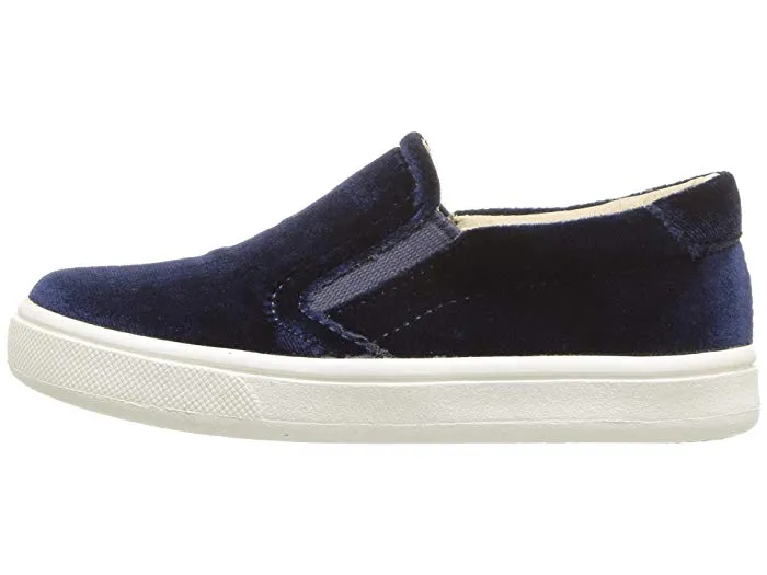 Old Soles Girl's Velvey Hoff Velvet Slip On, Midnight