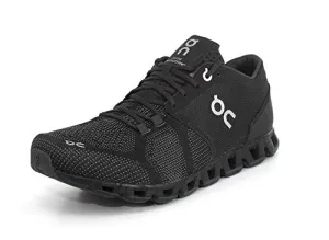 On Running Men's CloudX Male Textile Synthetic Trainers Black / Asphalt