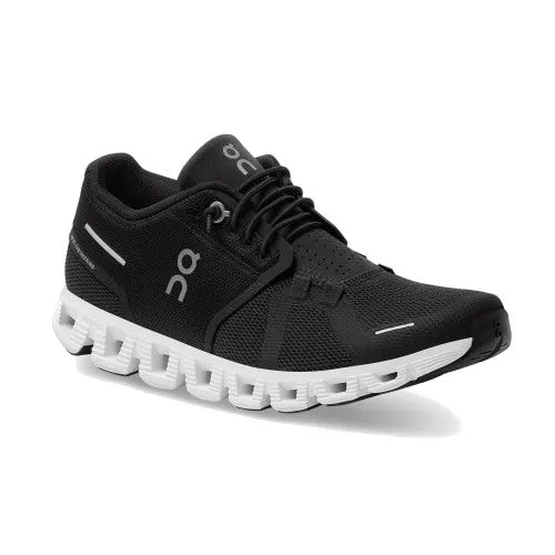 On Running Women's Cloud 5 Sneaker - Black/White