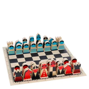 On the Move Wooden Chess Set