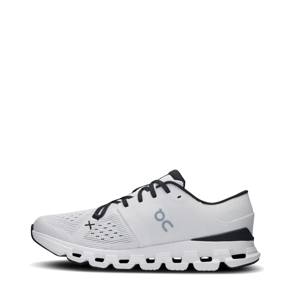 On Women's Cloud X 4 Sneaker in Ivory/Black