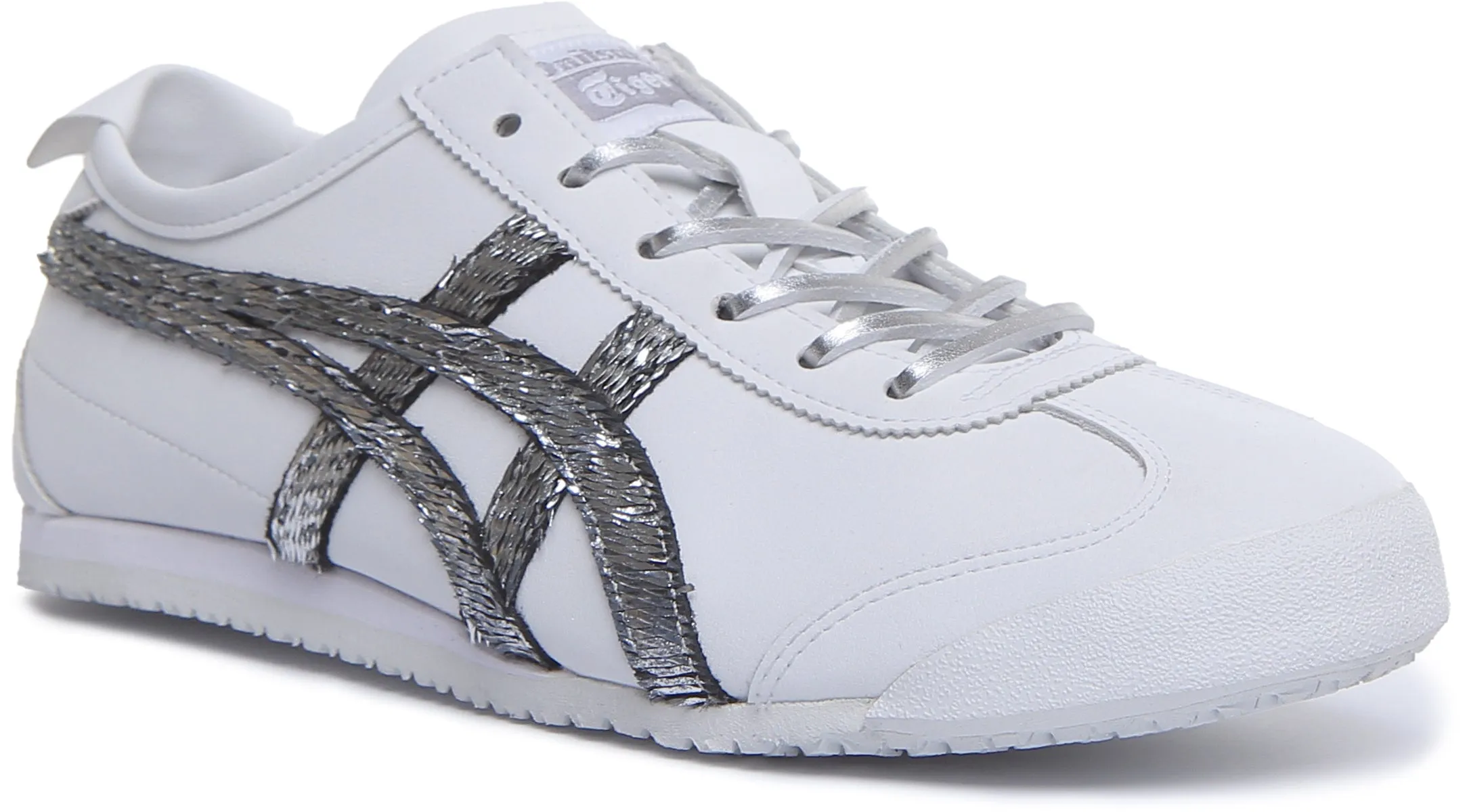 Onitsuka Tiger Mexico 66 In White Silver