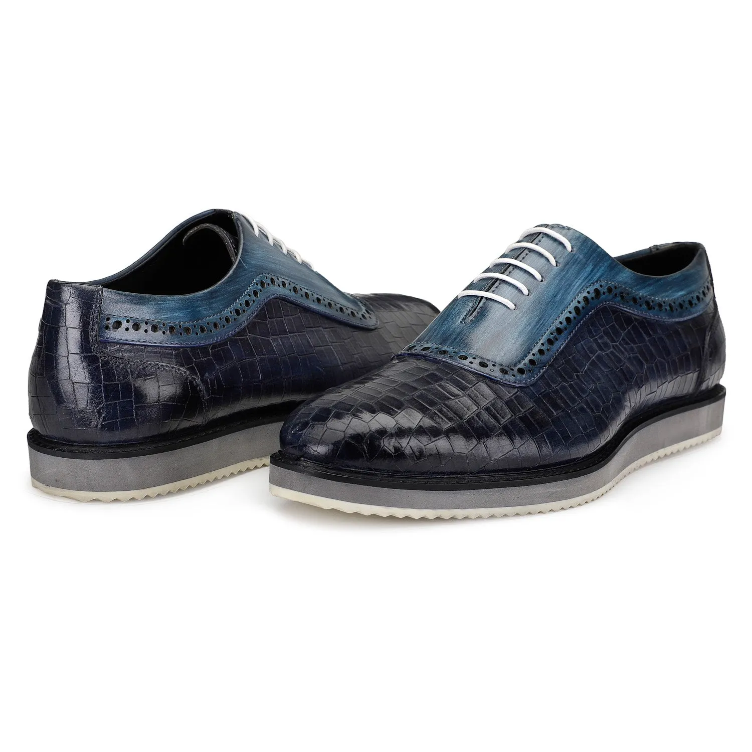 Oxford Sneakers- Croc Navy