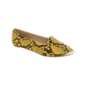 Penny Loves Kenny Nik Women Slip-on Shoe In Yellow Faux Snake