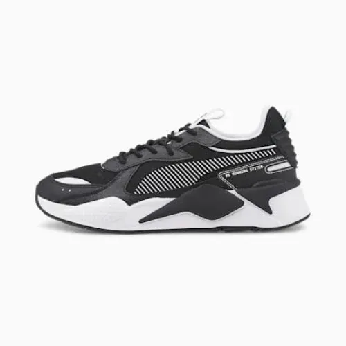 PUMA RS-X Black and White Unisex Sneakers 390039-02- BLKWHT