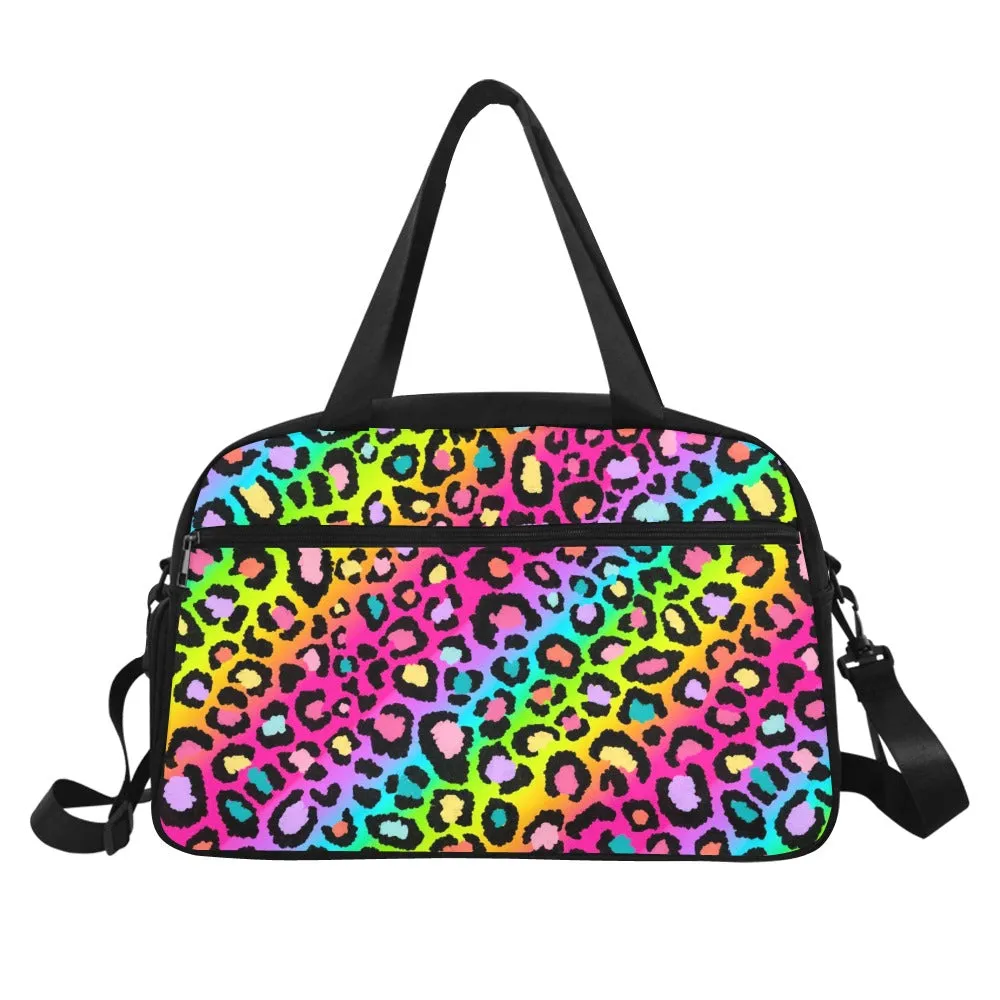 Rainbow Leopard Weekender Bag