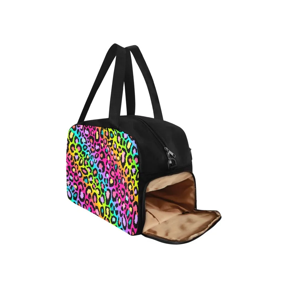 Rainbow Leopard Weekender Bag