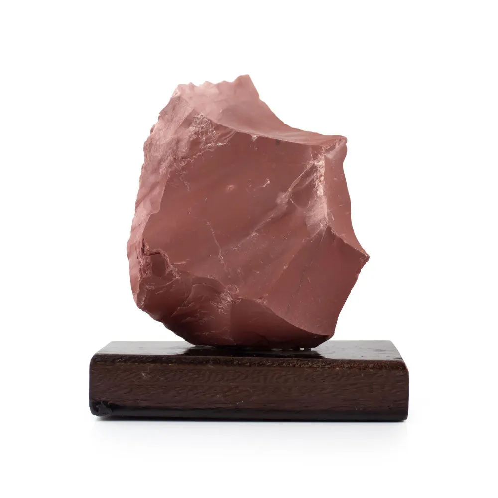 Red Jasper On Wooden Stand