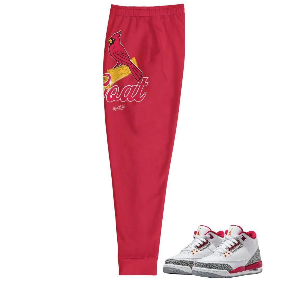 Retro 3 Cardinal Logo Joggers