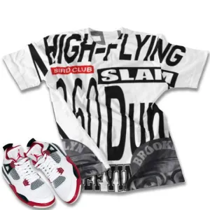 RETRO 4 OG FIRE RED SHIRT