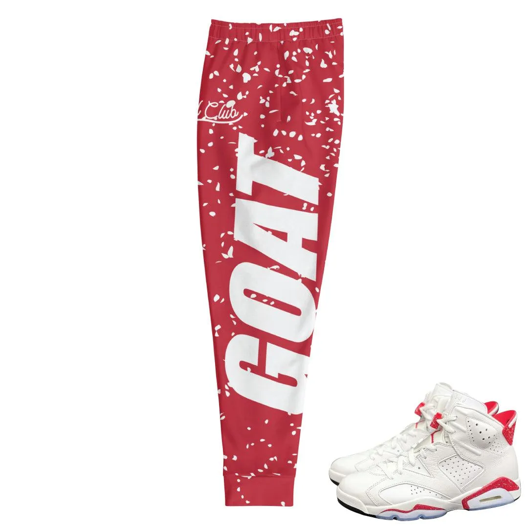 Retro 6 Red Oreo Joggers