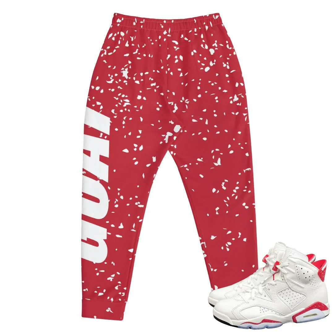 Retro 6 Red Oreo Joggers