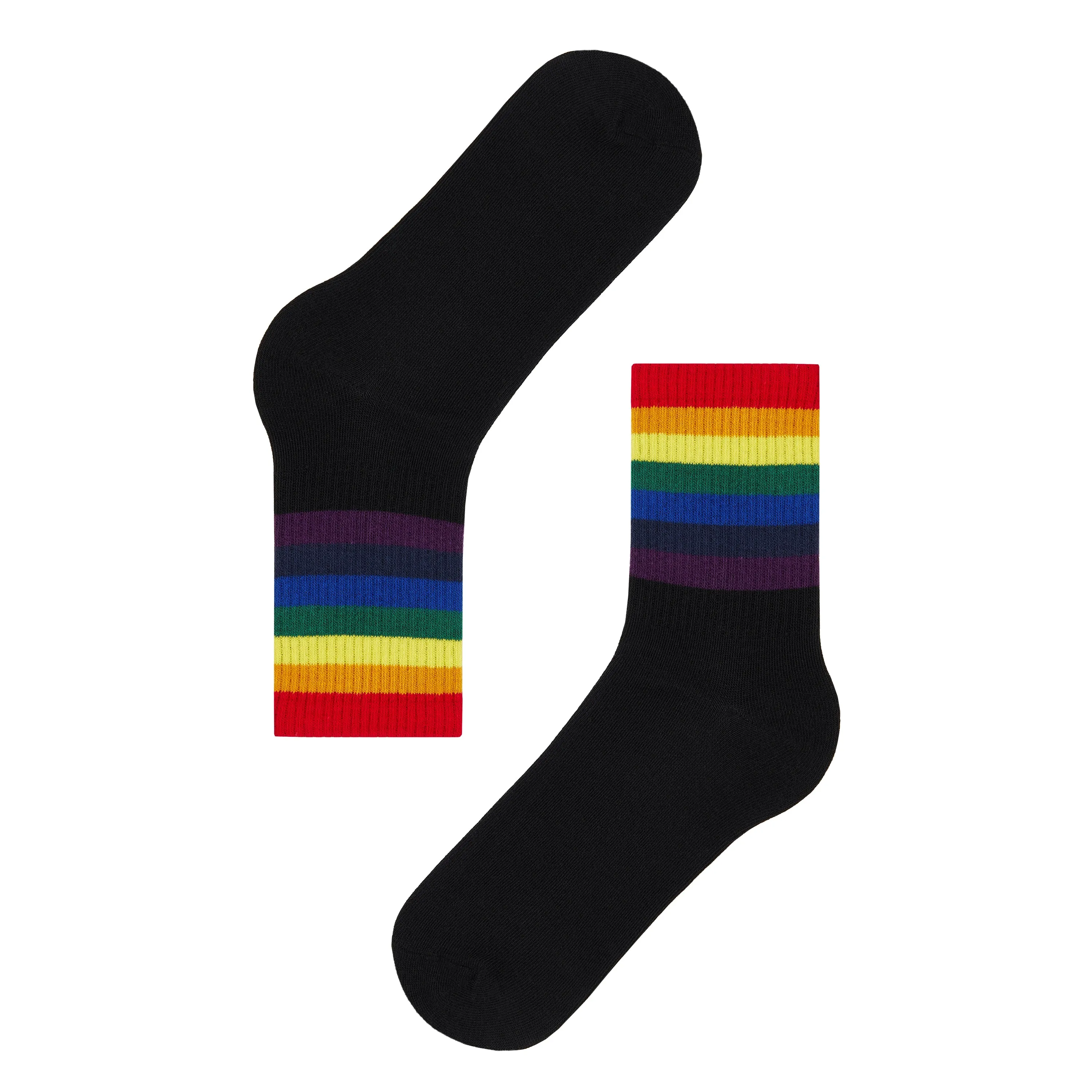 Retro Stripes Quarter Length Socks