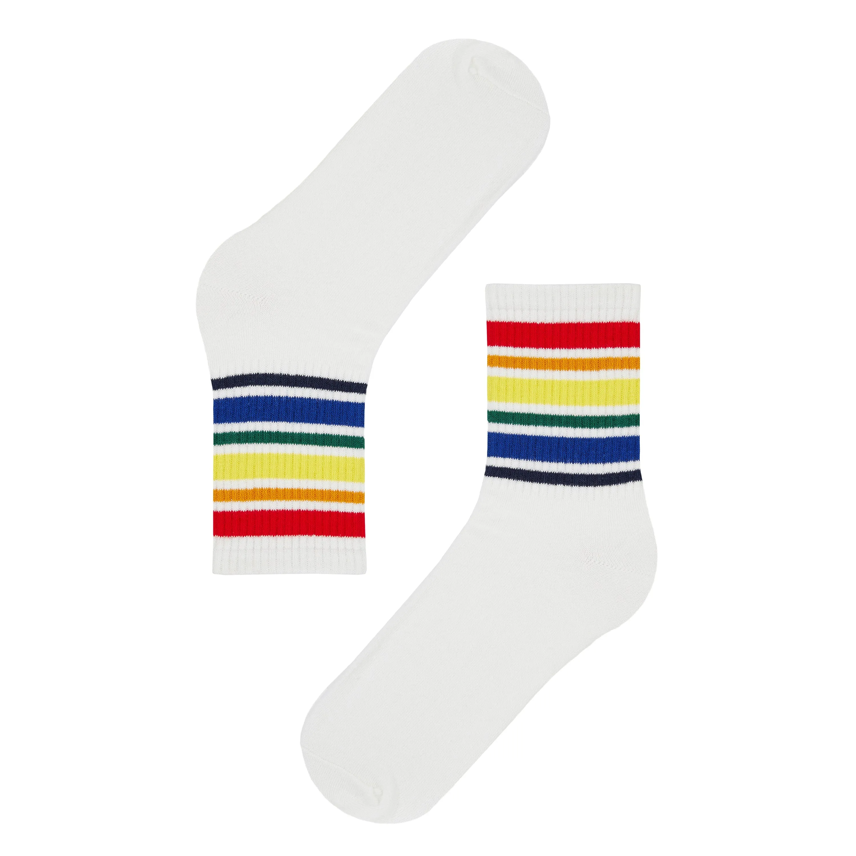 Retro Stripes Quarter Length Socks