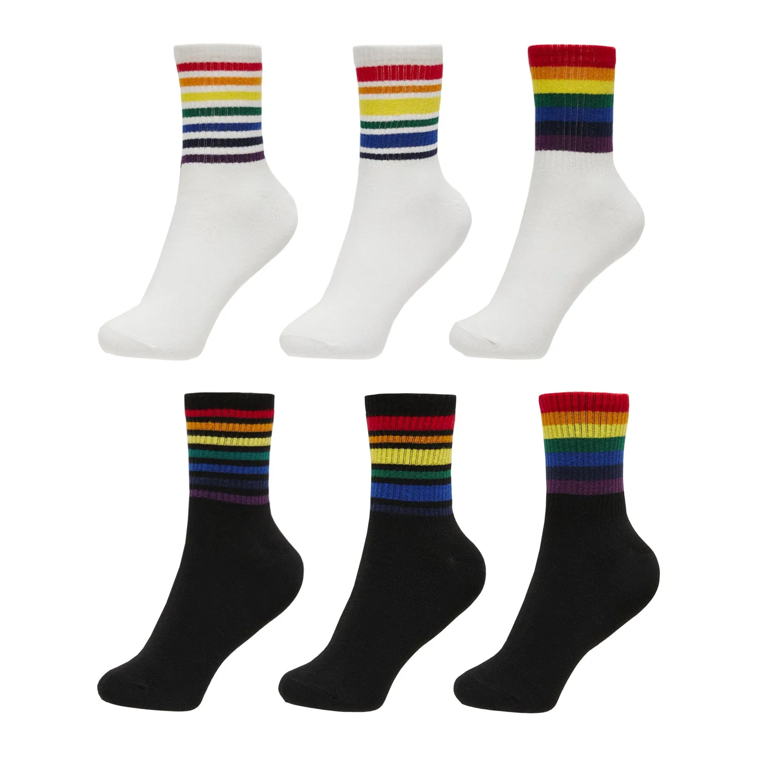 Retro Stripes Quarter Length Socks