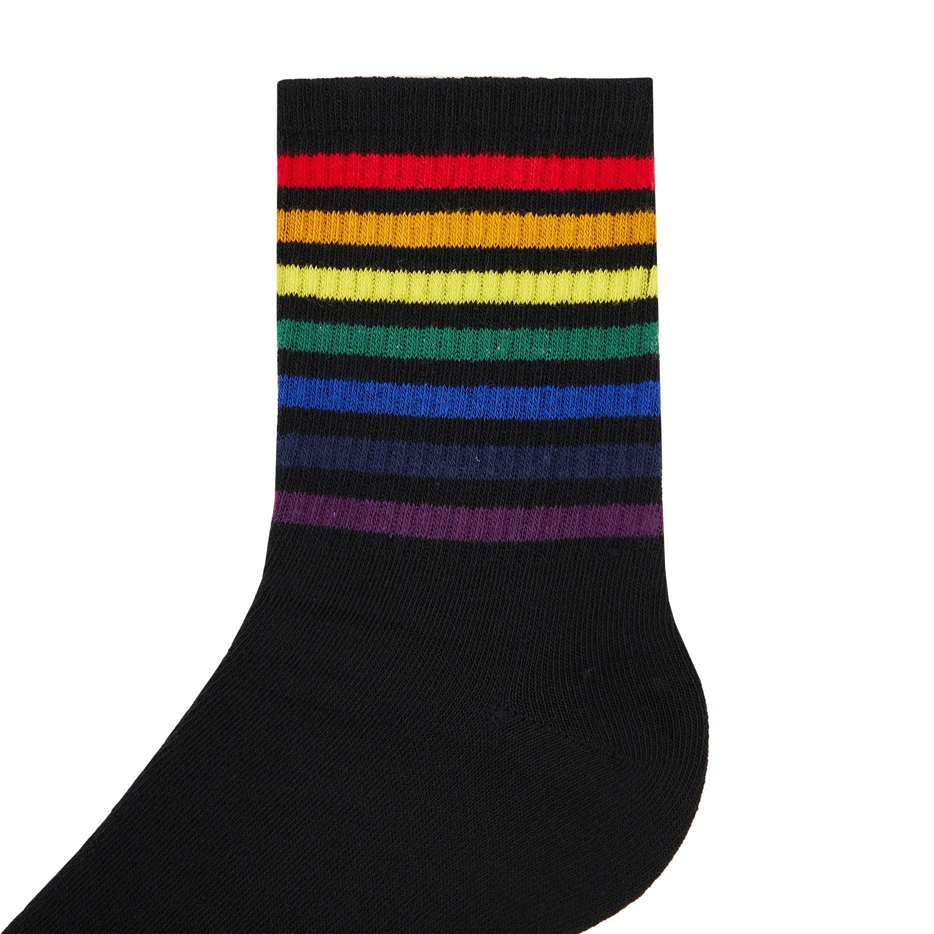 Retro Stripes Quarter Length Socks