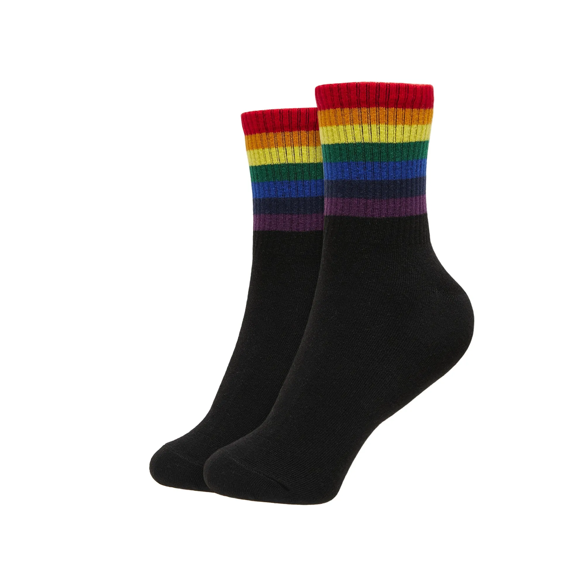 Retro Stripes Quarter Length Socks