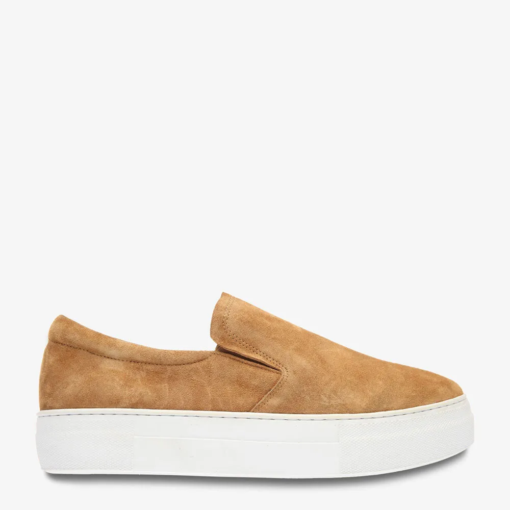 Riley Rust Suede Slip on Sneaker