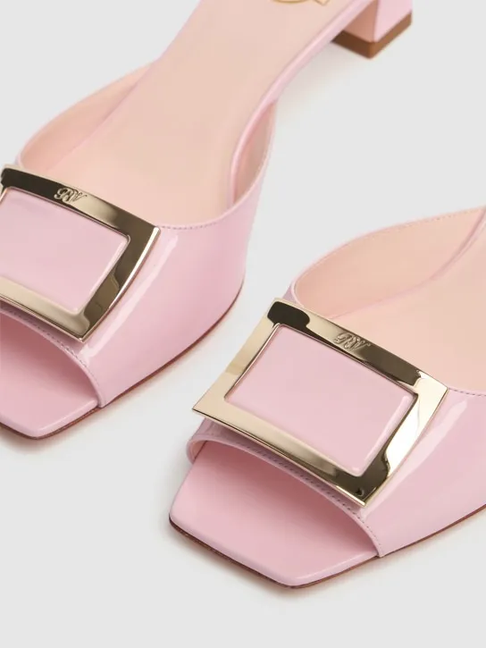 Roger Vivier   45mm Trompette patent leather mules 