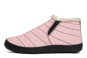 Rose Quartz Winter Sneakers - Warm & Easy Slip-On Shoes Lined with Vegan Wool with Anti-Slip Soles