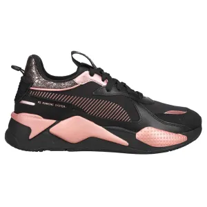 RS-X Black Rose Lace Up Sneakers