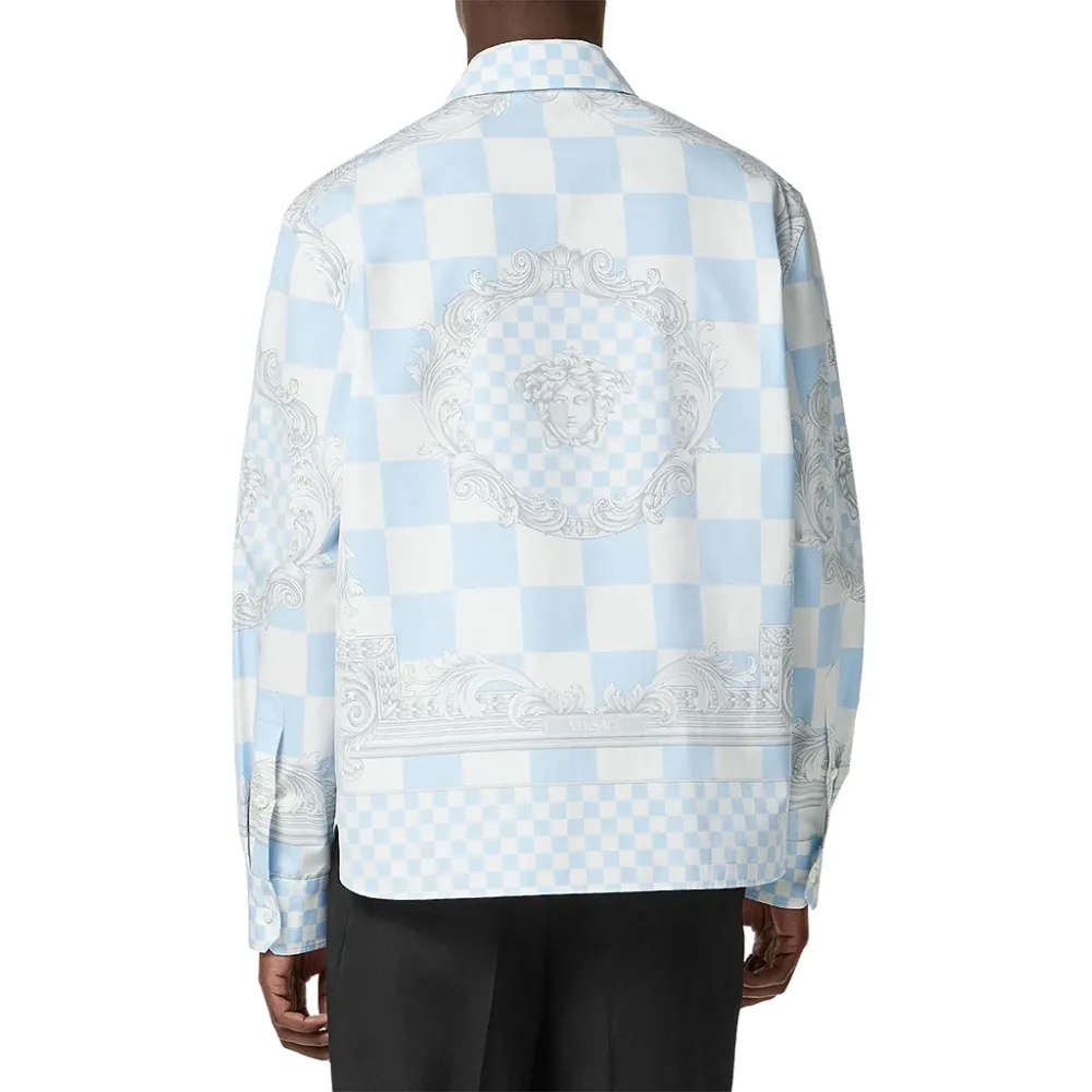 Runway Barocco-Print Shirt Jacket