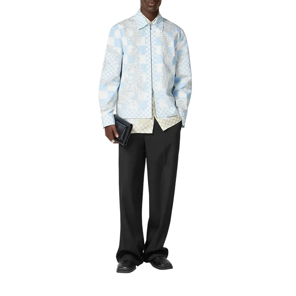 Runway Barocco-Print Shirt Jacket